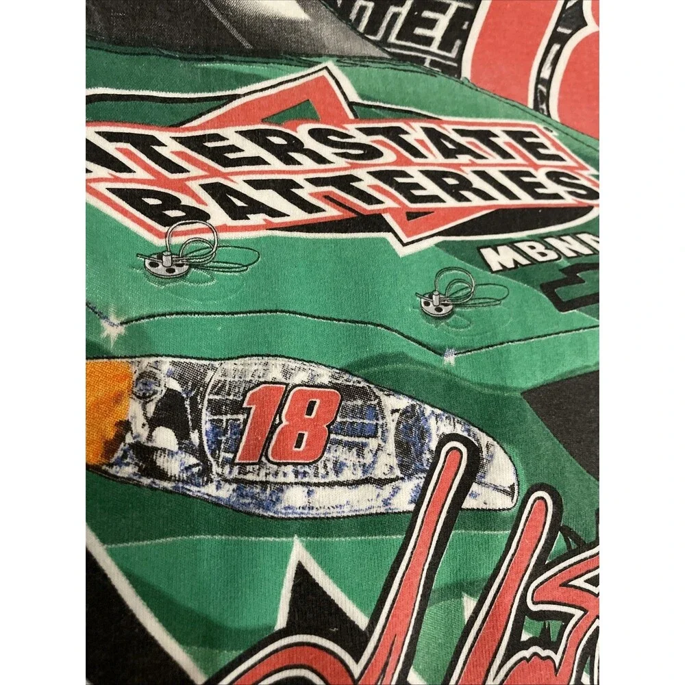 Vintage 2003 Bobby Labonte NASCAR T-Shirt AOP All Over Print #18 Chase Y2K Large